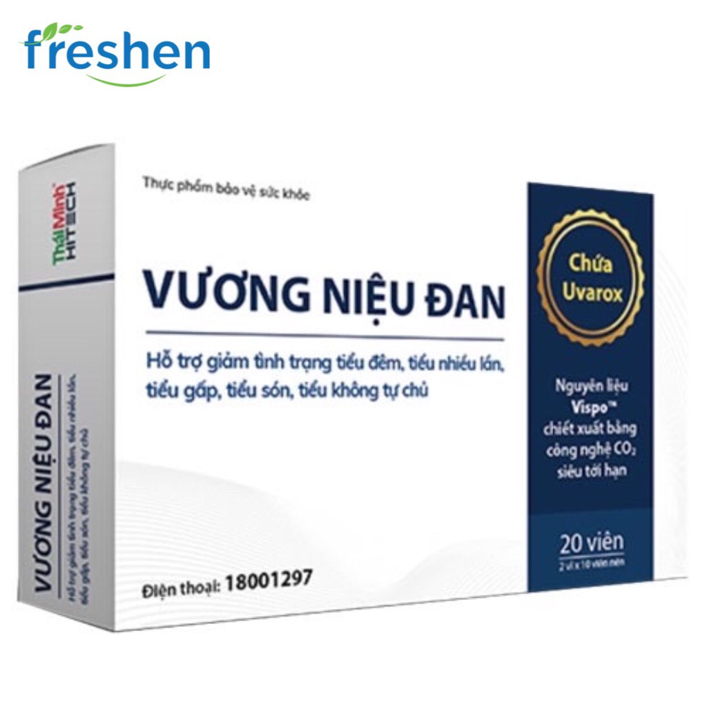 Hỗ trợ giảm kích thích bàng quang VƯƠNG NIỆU ĐAN hộp 20 viên