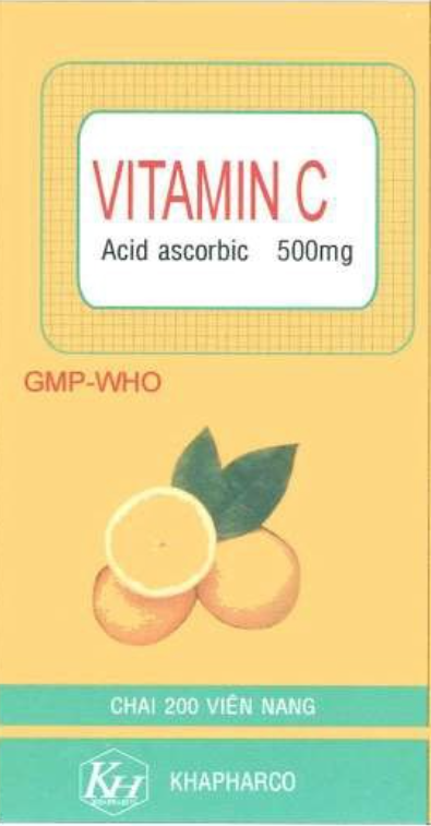 Viên nang Vitamin C KHAPHARCO lọ 200 viên