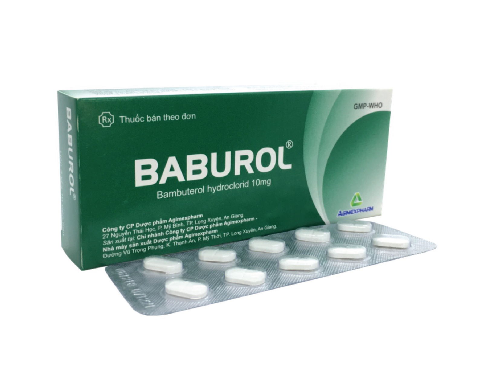 Thuốc điều trị hen suyễn Baburol 10 hộp 30 viên