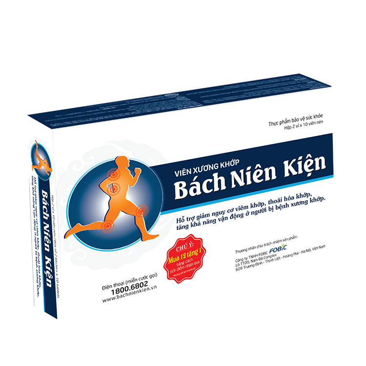 Viên xương khớp Bách Niên Kiện hộp 2 vỉ x 10 viên