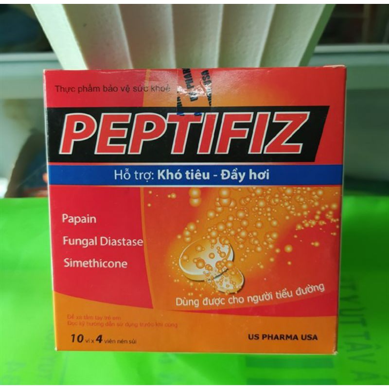 Viên uống hỗ trợ tiêu hóa Peptifiz hộp 40 viên