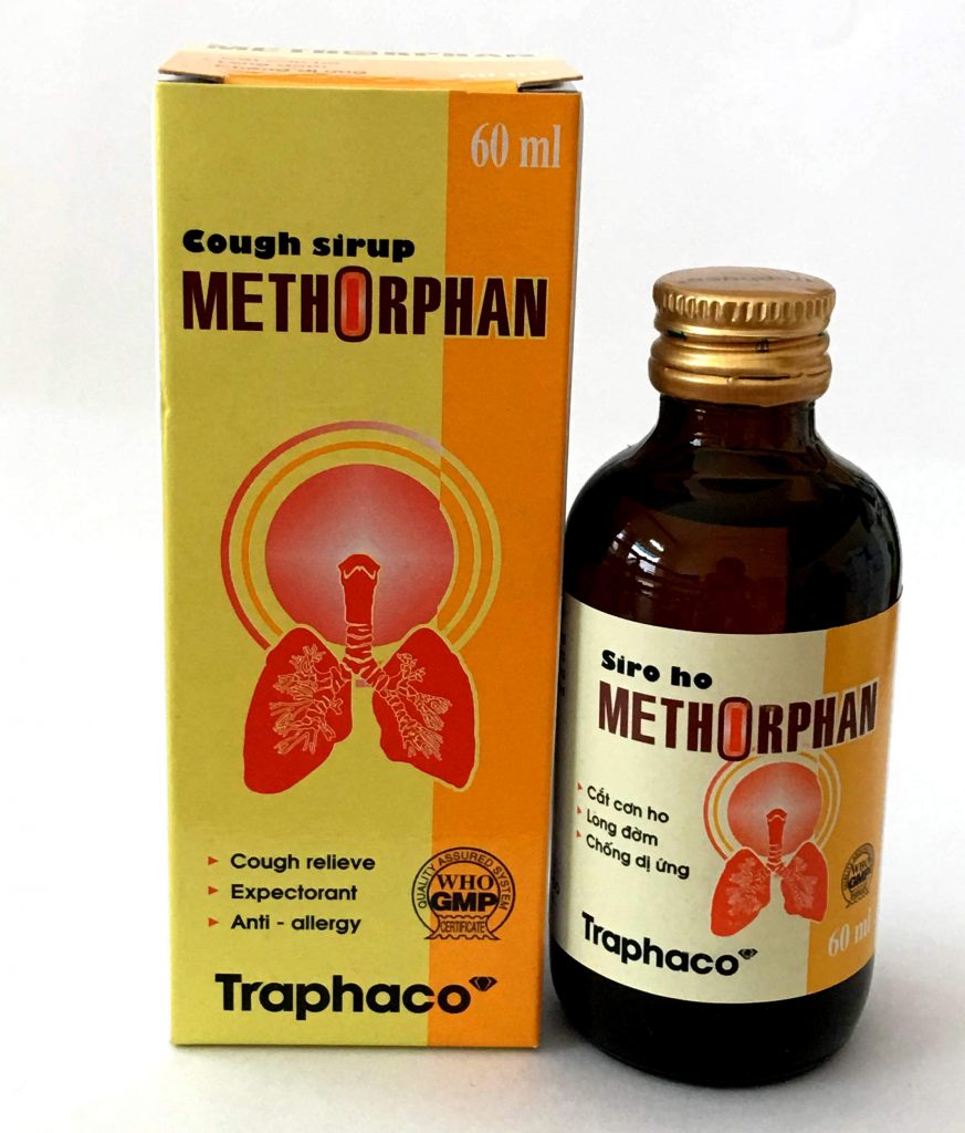 Siro ho METHORPHAN (TRAPHACO) hộp 1 lọ 60ml