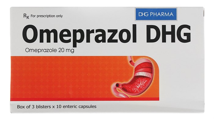 Thuốc trị đau dạ dày Omeprazol DHG 20mg hộp 3 vỉ x 10 viên nang tan trong ruột
