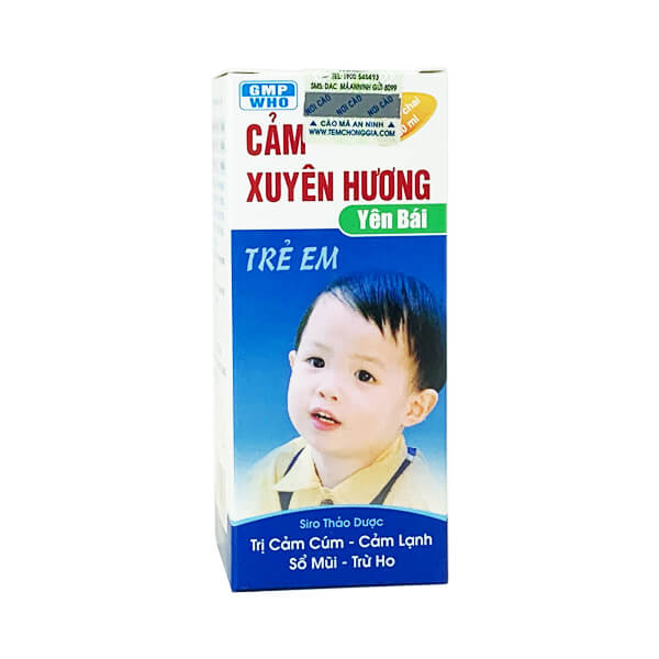 Siro Cảm Xuyên Hương Yên Bái Trẻ em hộp 1 chai 60ml