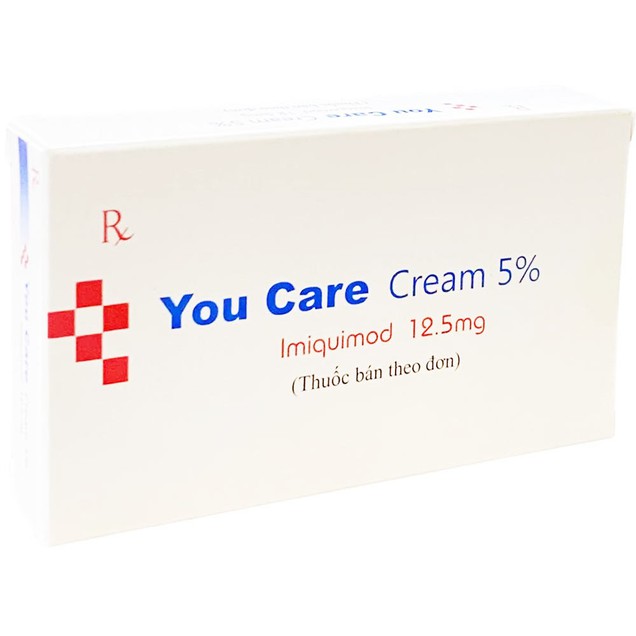 Điều trị mụn cóc sinh dục ngoài và hậu môn You Care Cream 5% hộp 12 gói