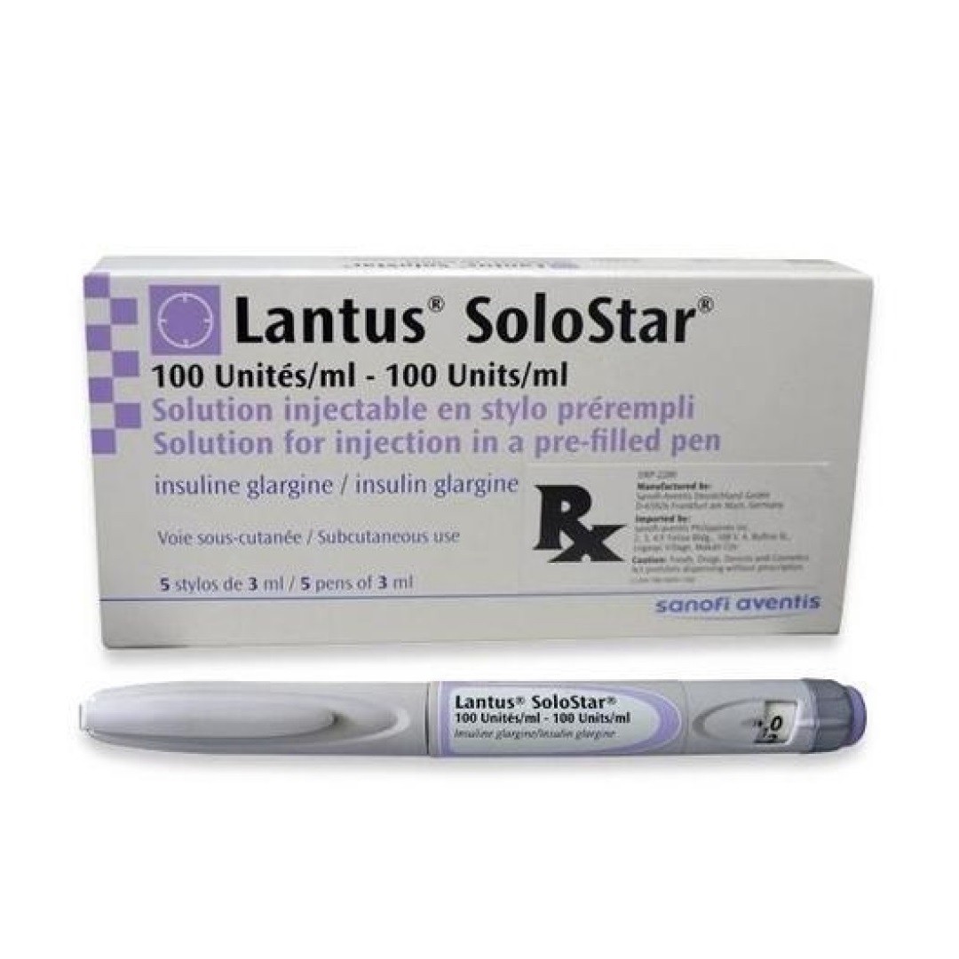 Bút tiêm điều trị đái tháo đường Lantus Solostar hộp 5 cây x 3ml