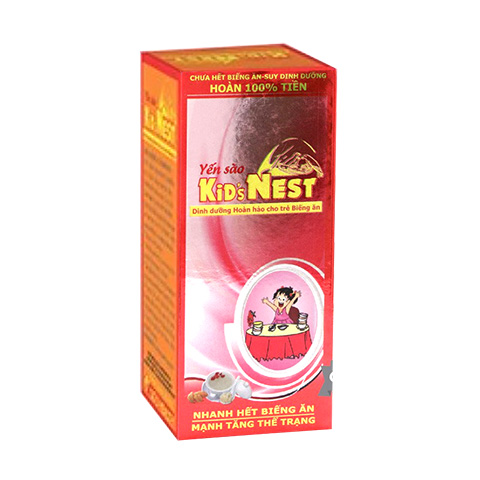 Dinh dưỡng hoàn hảo cho trẻ biếng ăn Yến Sào Kid's Nest hộp 1 chai 120ml