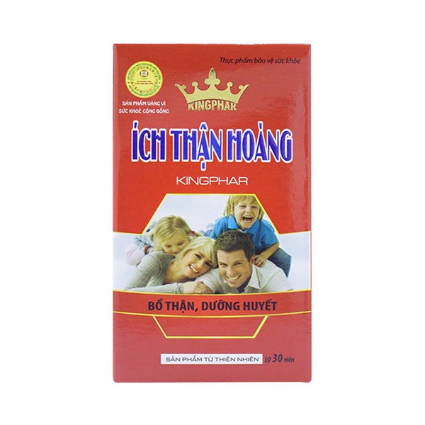 Ích thận hoàng KINGPHAR hộp 1 lọ 30 viên