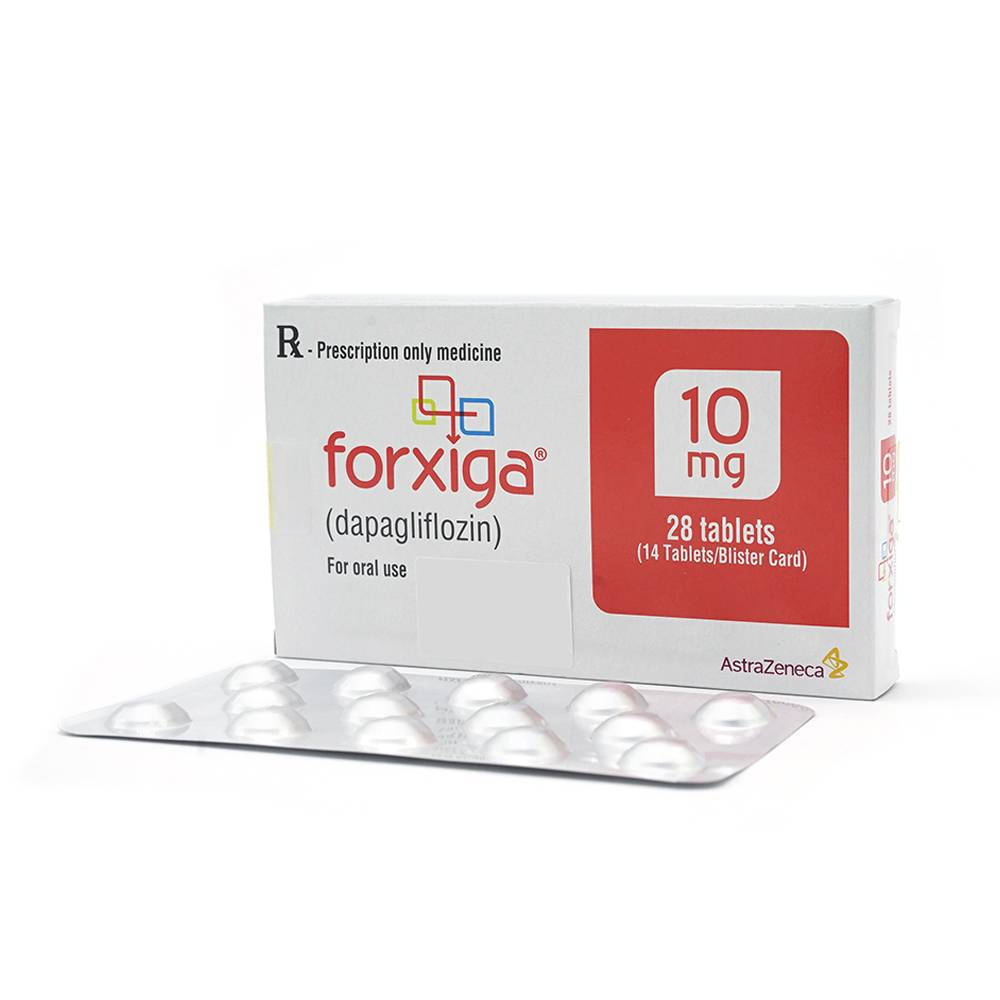 Thuốc điều trị đái tháo đường Forxiga 10mg hộp 28 viên