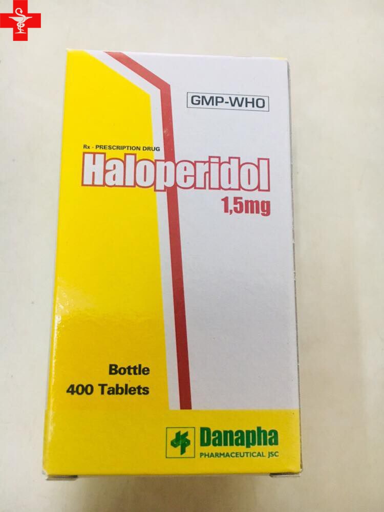 Thuốc hướng tâm thần Haloperidol 1,5mg DANAPHA hộp 1 lọ 400 viên