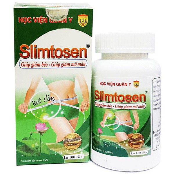 Viên uống giảm cân Slimtosen hộp 1 lọ 100 viên