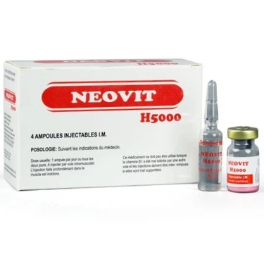 Thuốc bột pha tiêm Neovit H5000 Nam Hà hộp 4 ống x 5ml