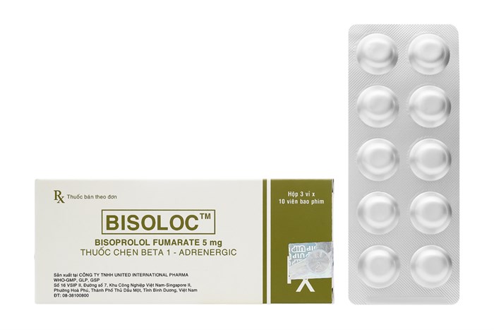 Bisoloc 5mg hộp 30 viên