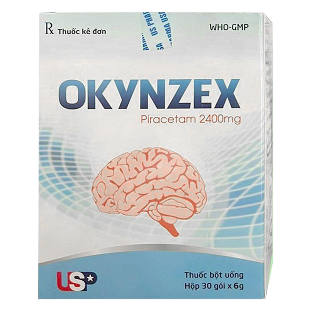Điều trị triệu chứng rối loạn thần kinh, rối loạn trí nhớ, suy giảm tập trung Okynzex US Pharma hộp 30 gói