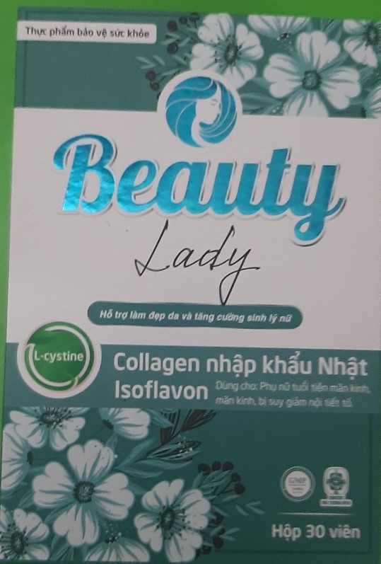 Hỗ trợ làm đẹp da và tăng cường sinh lý nữ Beauty Lady (Mega Star Việt Nam) hộp 1 lọ 30 viên