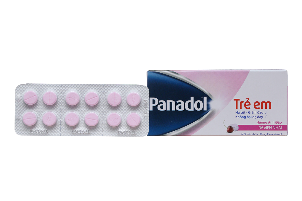Thuốc giảm đau, hạ sốt cho trẻ em Panadol 120mg (Trẻ em) hộp 96 viên