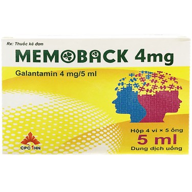 Dung dịch uống điều trị bệnh thần kinh ngoại vi Memoback 4mg CPC1HN hộp 4 vỉ x 5 ống