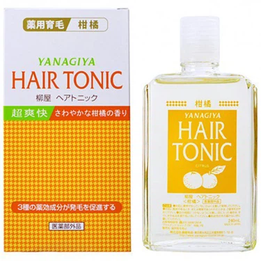 Ngăn ngừa tóc gãy rụng, thưa mỏng và gàu dưỡng tóc Yanagiya Hair Tonic hương bưởi chai x 240ml