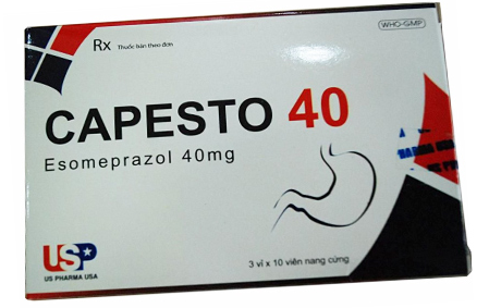 Thuốc tác dụng trên đường tiêu hóa Esomeprazol 40-MV (US Pharma) hộp 30 viên