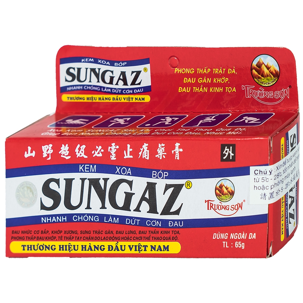 Kem xoa bóp giảm đau Sungaz hộp 1 tuýp 65g-2