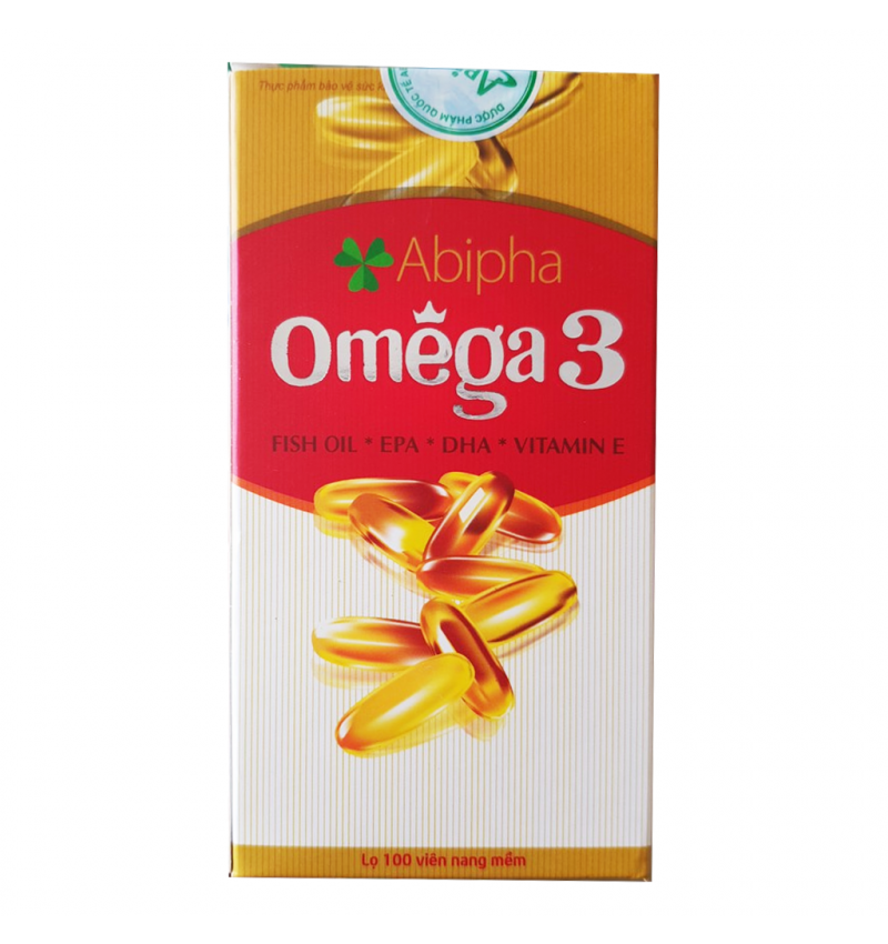 Thực phẩm bảo vệ sức khỏe Abipha Omega 3 hộp 1 lọ 100 viên nang mềm