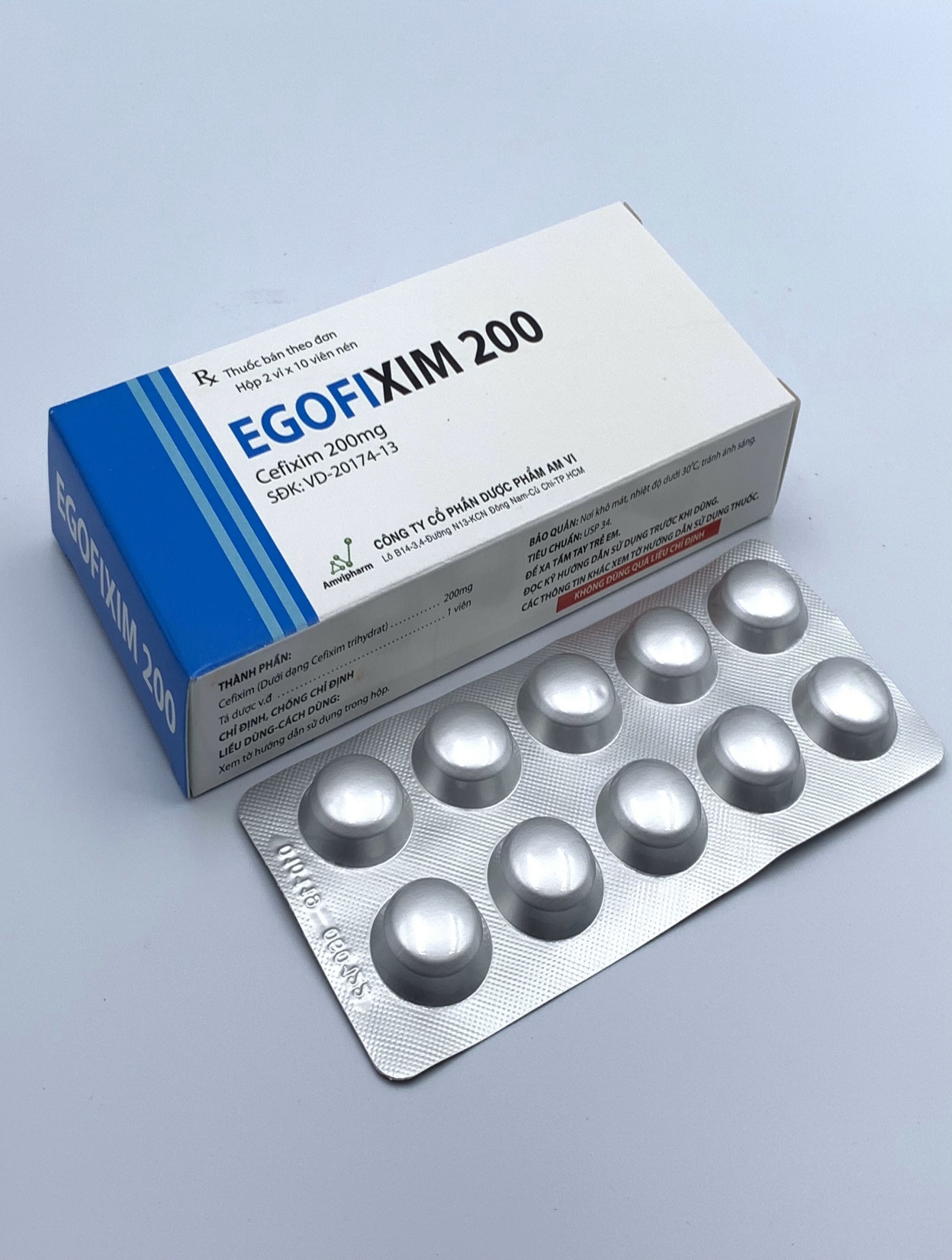 Thuốc khá́ng sinh EGOFIXIM 200 hộp 20 viên