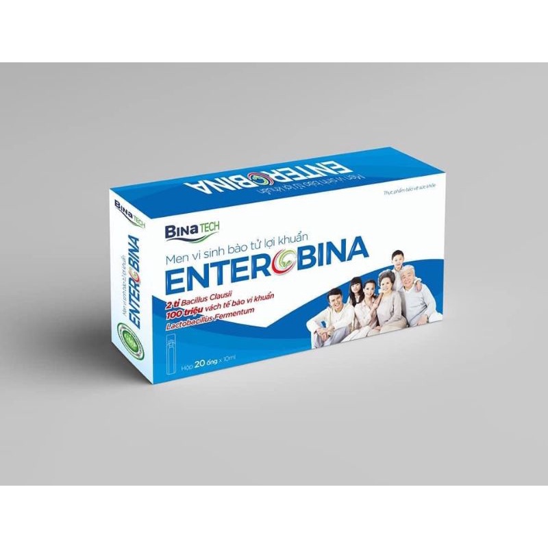 Men vi sinh bào tử lợi khuẩn EnteroBina hộp 20 ống x 10ml