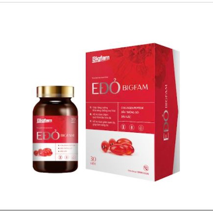 Vitamin E Đỏ Bigfam hộp 1 lọ 30 viên