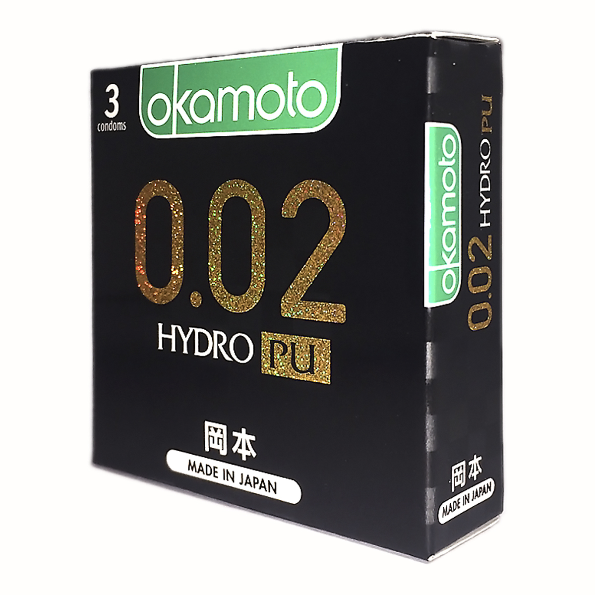 Bao cao su OKAMOTO 0.02 Hydro PU hộp 3 cái