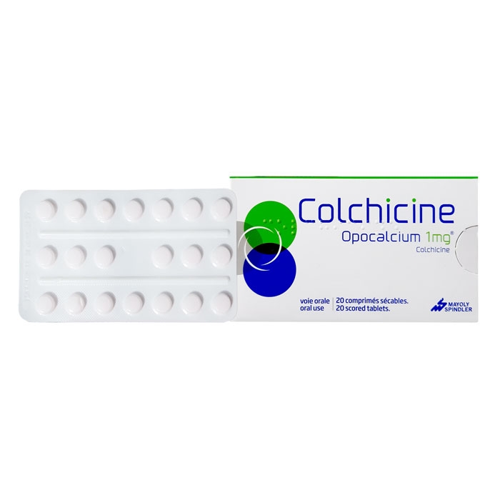 Thuốc điều trị gout Colchicine  hộp 20 viên