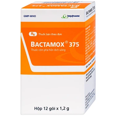 Thuốc cốm Bactamox 375 Imexpharm hộp 12 gói
