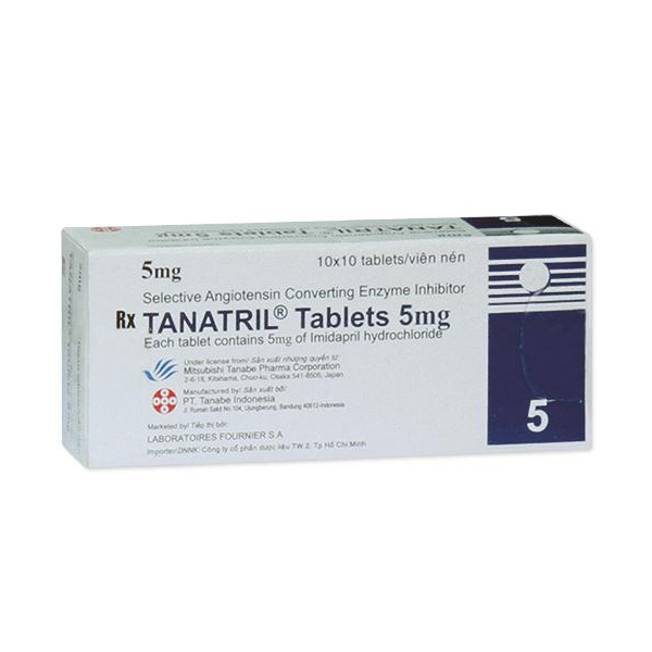 Thuốc điều trị tăng huyết áp Tanatril 5mg hộp 100 viên-3