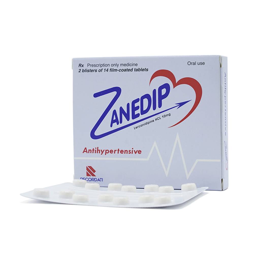 Thuốc điều trị tăng huyết áp Zanedip 10mg hộp 28 viên-2