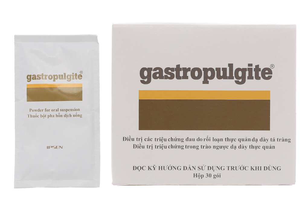 Hỗn dịch pha uống điều trị rối loạn dạ dày thực quản Gastropulgite  hộp 30 gói