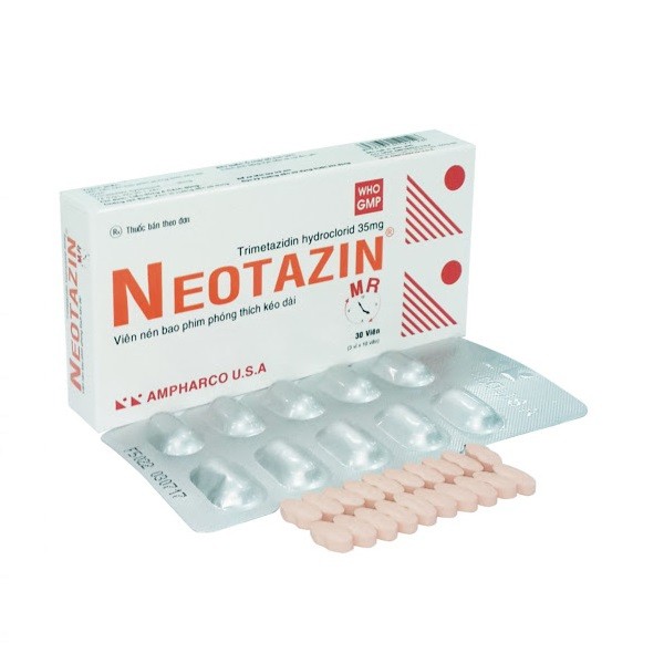 Thuốc điều trị đau thắt ngực Neotazin MR hộp 3 vỉ x 10 viên nén bao phim