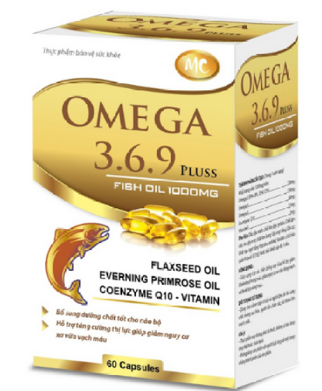 Thực phẩm bảo vệ sức khỏe Omega 3.6.9 PLUSS 1000mg hộp 60 viên