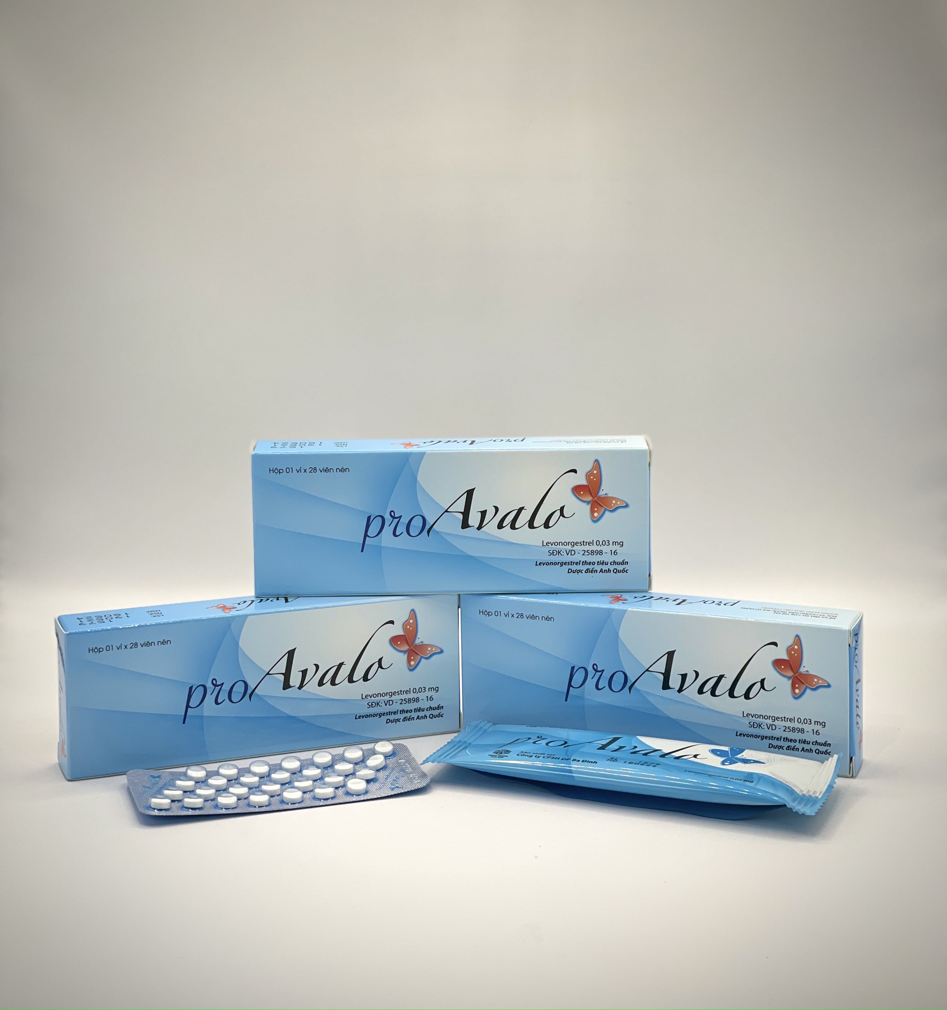 Thuốc tránh thai proAvalo hộp 1 vỉ x 28 viên