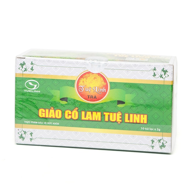 Trà hỗ trợ giảm mỡ máu, hạ đường huyết Giảo Cổ Lam Tuệ Linh hộp 10 túi x 2g