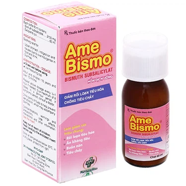 Hỗn dịch uống giảm rối loạn tiêu hóa, chống tiêu chảy Ame Bismo OPV hộp 60ml