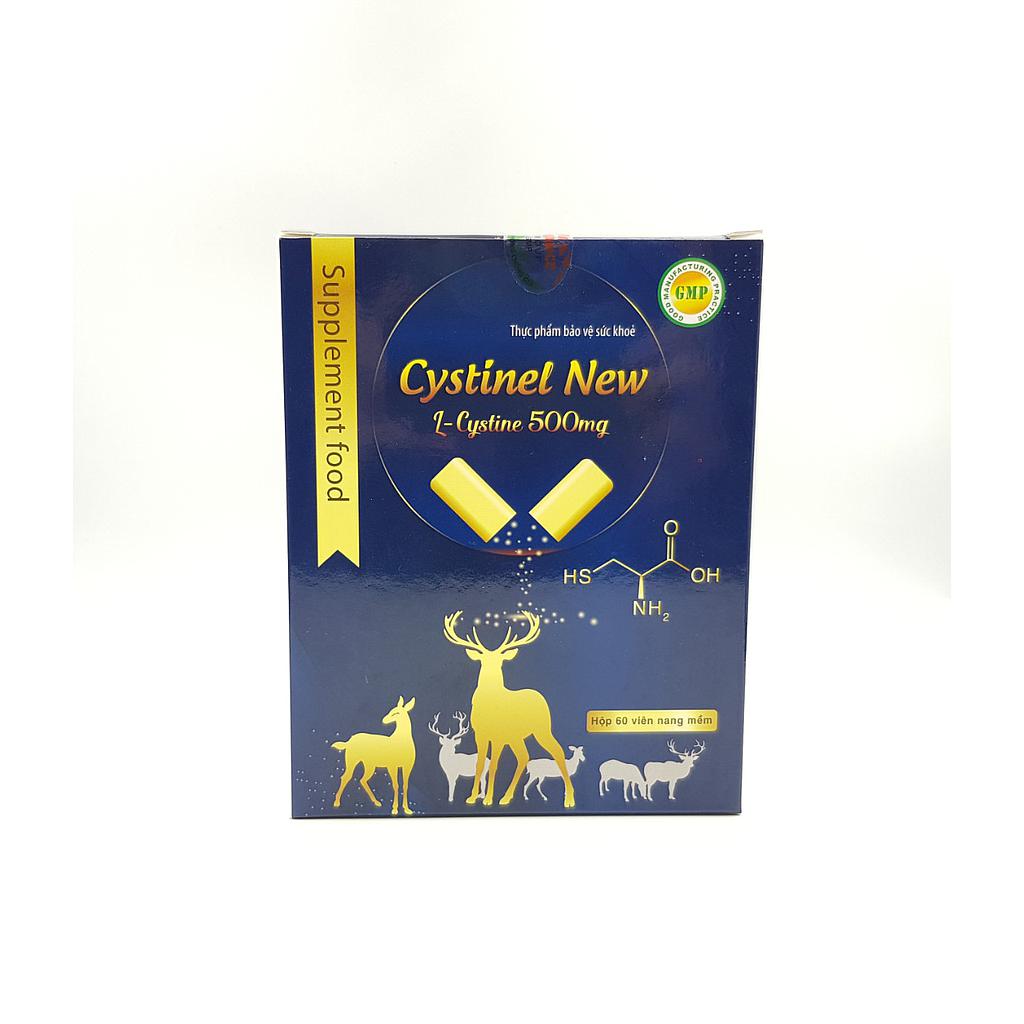 Viên uống bổ sung dưỡng chất cho tóc, giảm rụng tóc, chống oxy hóa cho da Cystinel New  hộp 60 viên