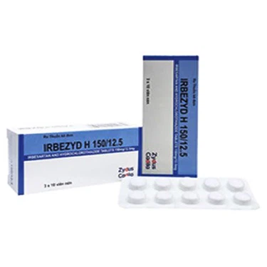 Điều trị tăng huyết áp Irbezyd H 150/12.5 Zydus hộp 3 vỉ x 10 viên