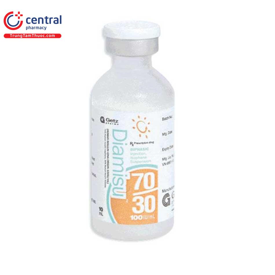 Thuốc tiêm tiểu đường Diamisu 70/30 hộp 1 lọ x 10 ml