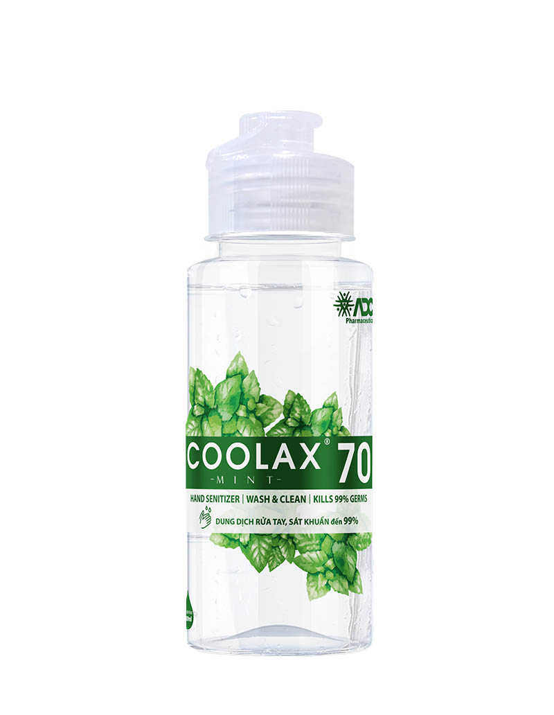 Dung dịch rửa tay COOLAX 70 MINT chai nhỏ giọt 100ml