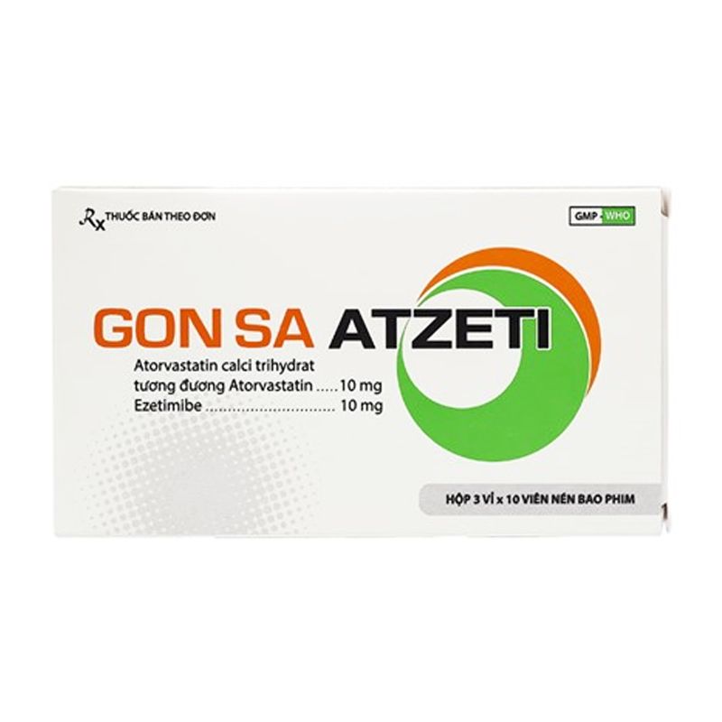 Thuốc hạ mỡ máu Gon Sa Atzeti hộp 30 viên-2