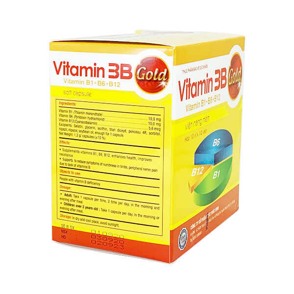 Vitamin 3B Gold hộp 100 viên Medigo