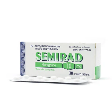 Điều trị các triệu chứng thần kinh và sinh lý Semirad 10mg Polfa Pabiance hộp 3 vỉ x 10 viên