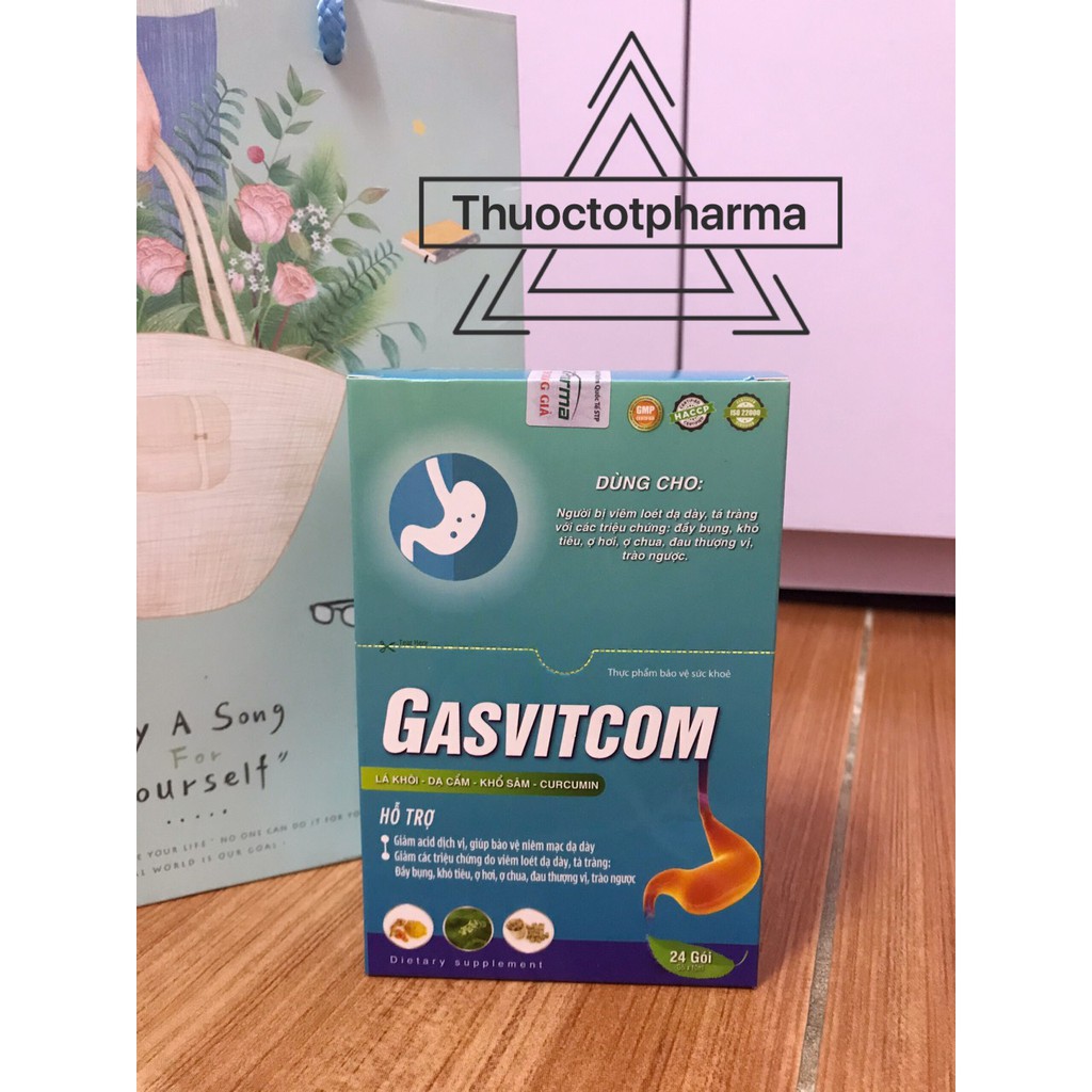 Hỗ trợ dạ dày Gasvitcom hộp 24 gói x 10ml