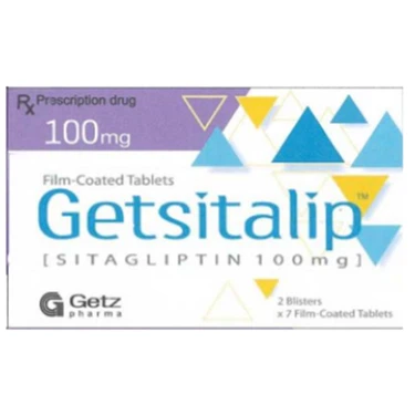 Thuốc điều trị đái tháo đường Getsitalip Getz Pharma hộp 2 vỉ x 7 viên