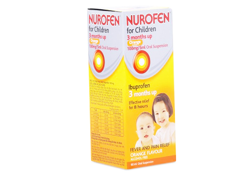 Siro giảm đau, hạ sốt cho trẻ em Nurofen For Children 3 Months Up hộp 1 chai 60ml-3