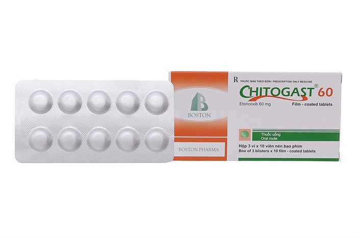 Thuốc giảm đau, kháng viêm Chitogast 60 hộp 3 vỉ x 10 viên-1